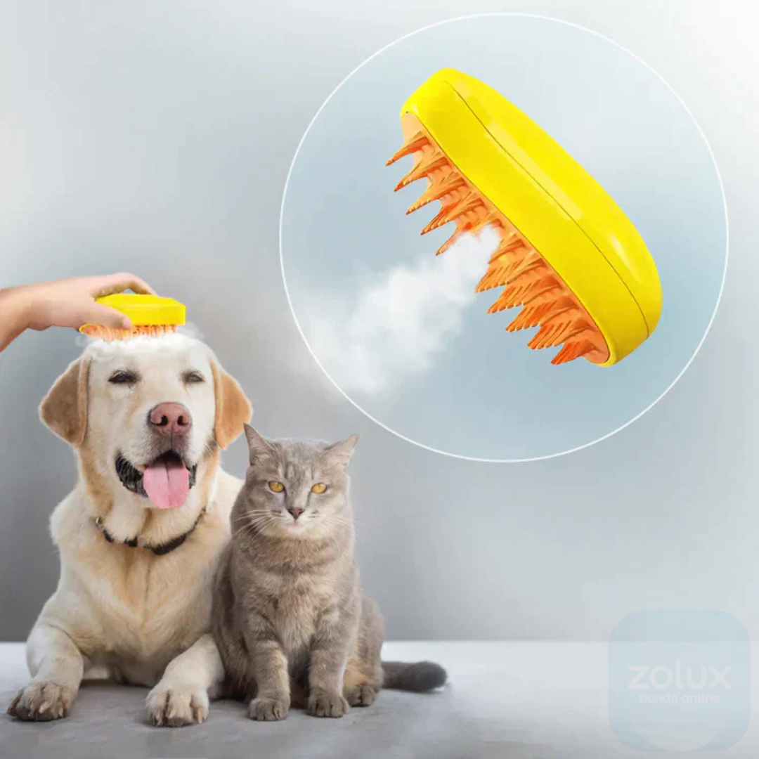 CEPILLO DE VAPOR 3 EN 1 PARA MASCOTAS