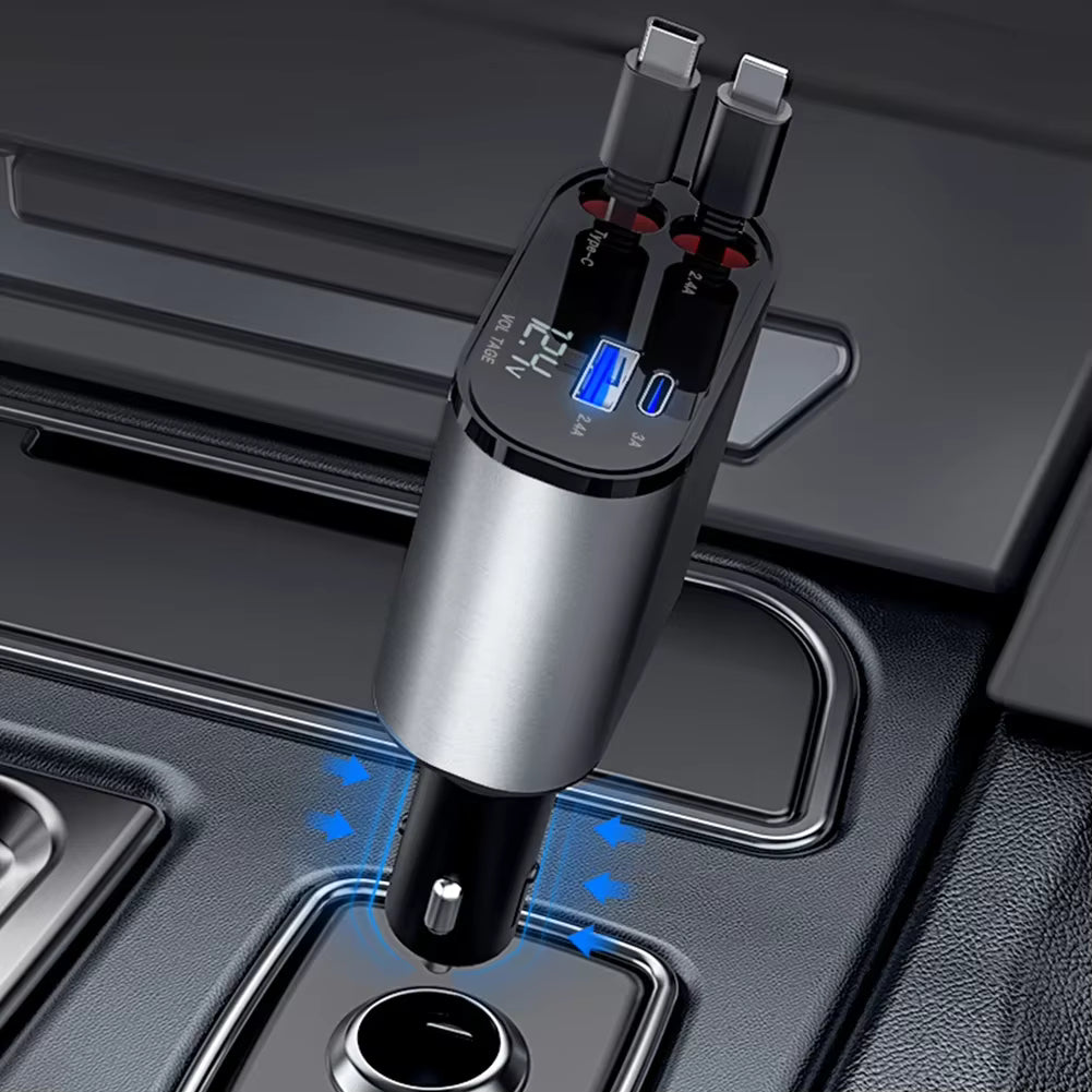 Cargador de auto 4 en 1